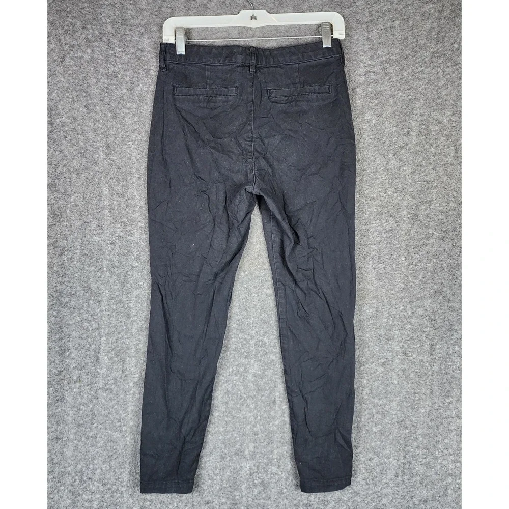 Old Navy Pants Womens 6 High Rise Skinny Black Adjustable Waist EUC